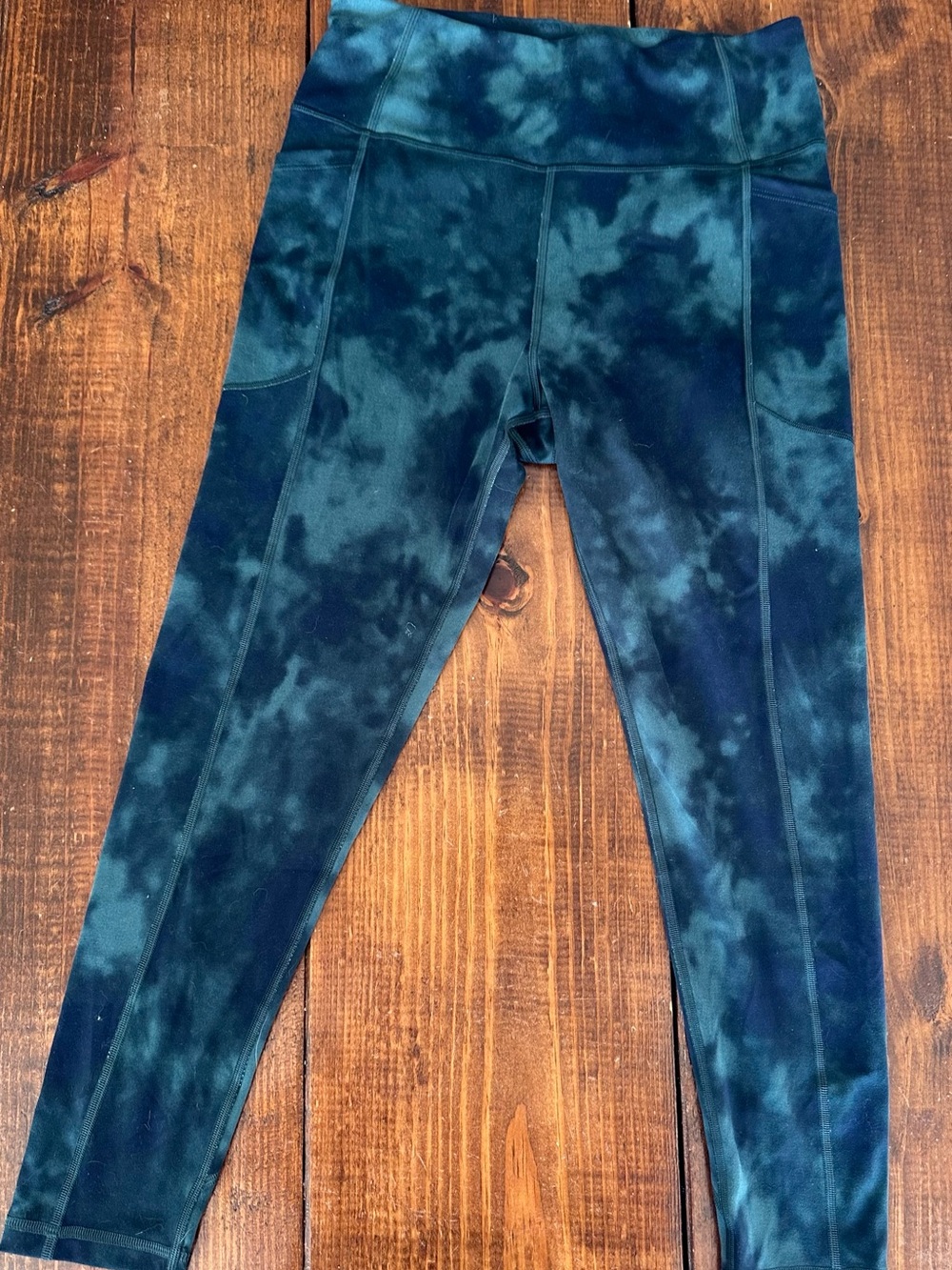Victoria's Secret Dark Blue Tie-Dye Leggings